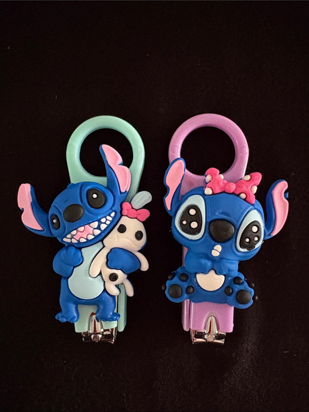 Cute Stitch and Girl Stitch Cartoon Character Finger Nail Clippers Set of 2